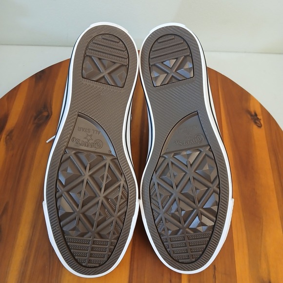 Converse Chuck Taylor All Star Hi Womens 9.5 Metallic Silver Shoes A14875C - Picture 7 of 9